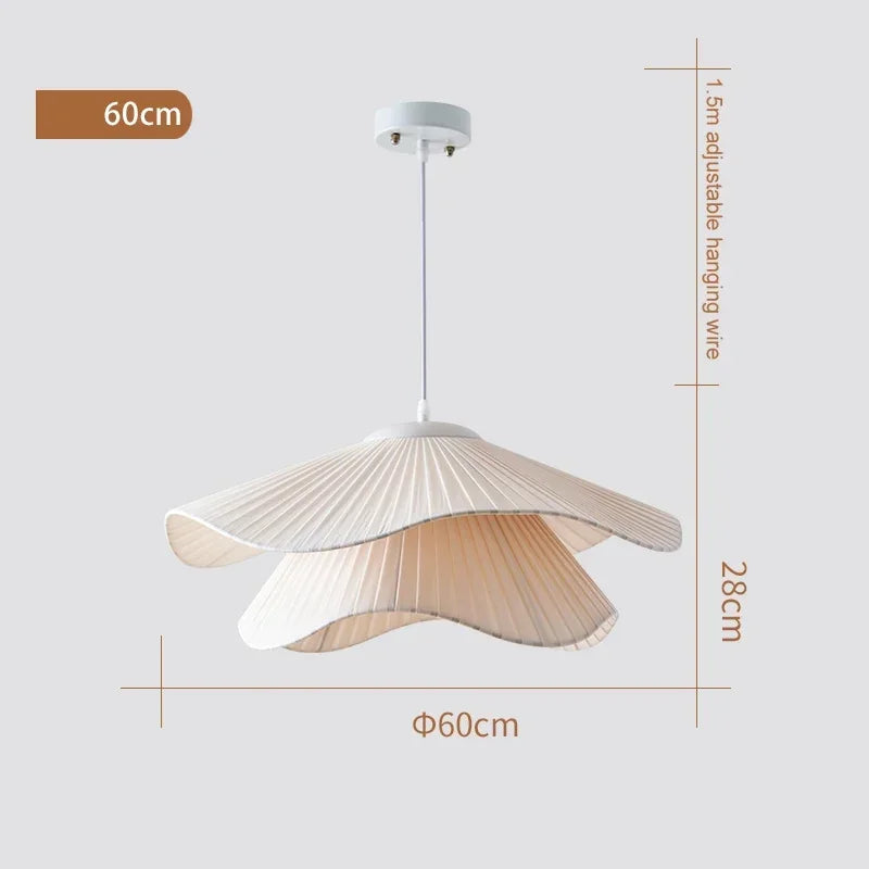 Elegant Plissé Taklampe – Skandinavisk Design