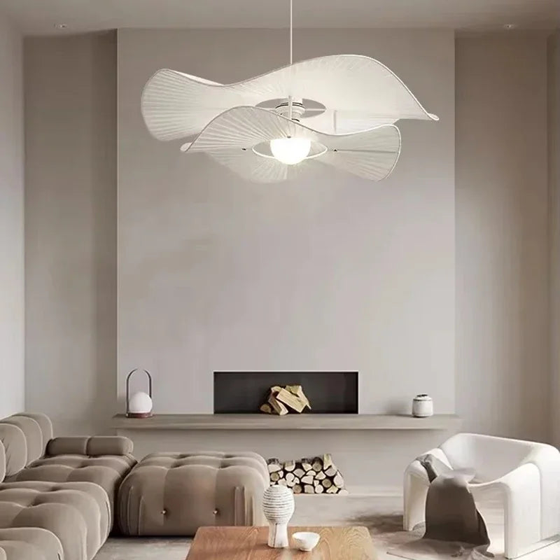 Elegant Stofftaklampe i Moderne Design
