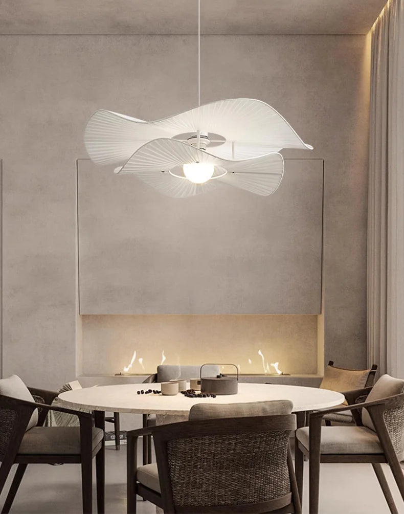 Elegant Stofftaklampe i Moderne Design